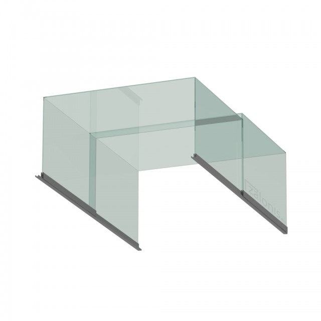 U SHAPED MECHANISM SET 2.5 METERS FOR CRYSTAL 8mm / ANODIZED